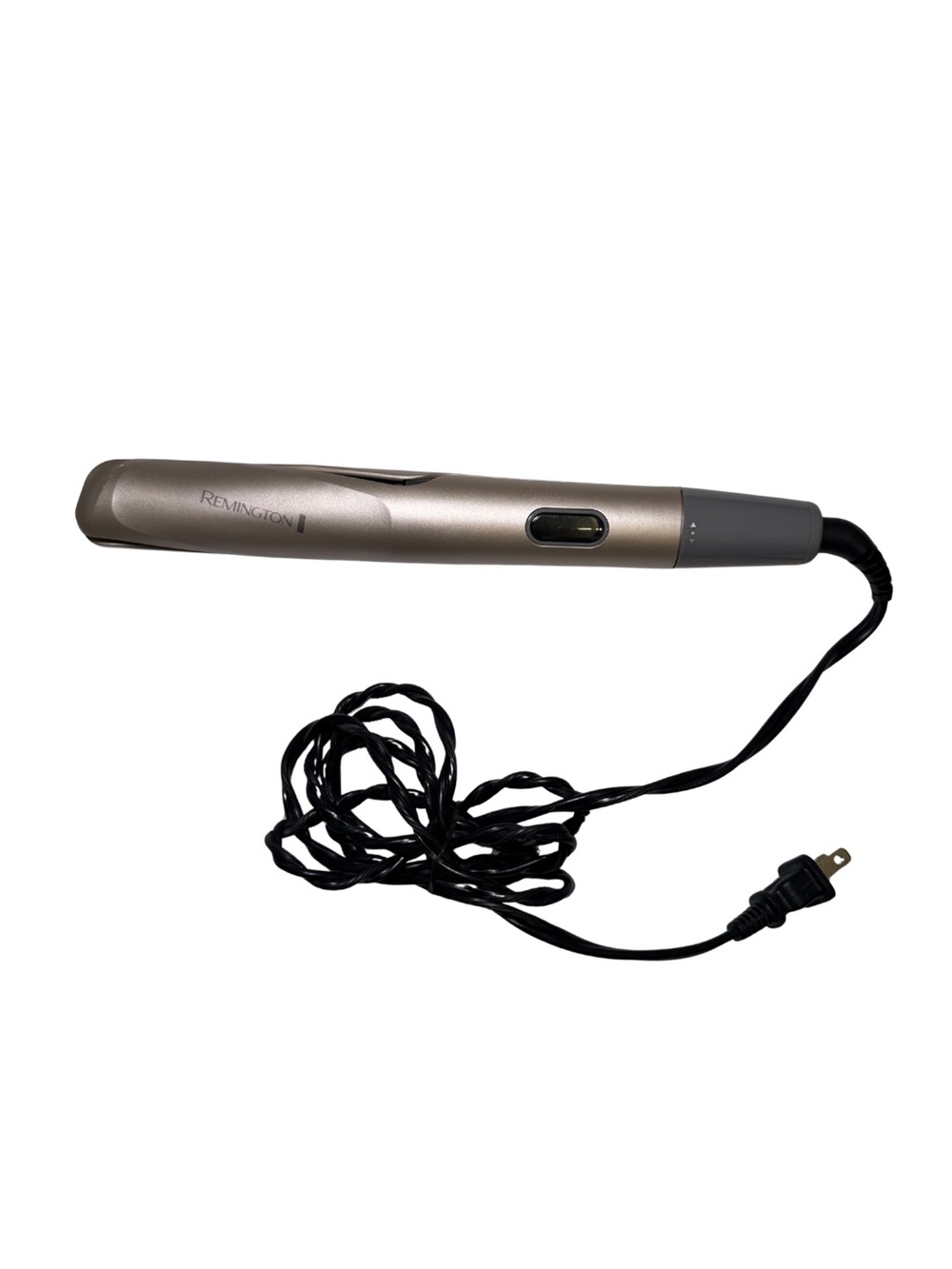 Remington Gold-Tone Ceramic Hair Straightener with Gray Trim